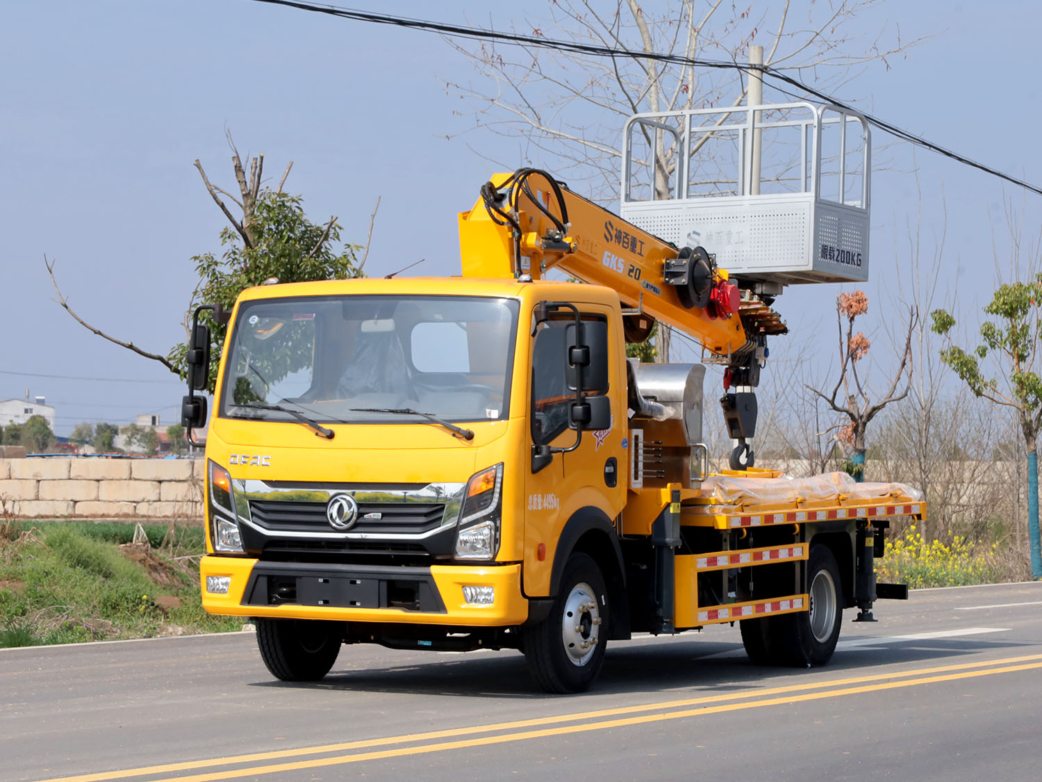 东风多利卡D6重载型三合一高空作业车（5吨，蓝牌）